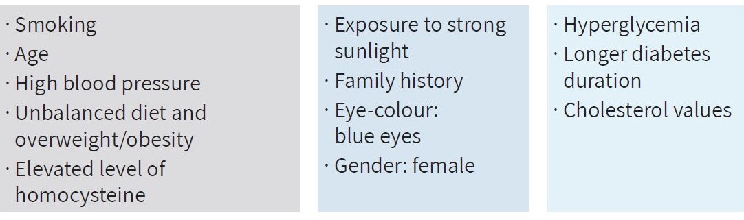 Risk factors for developing Age related macular degeneration and diabetic retinopathy